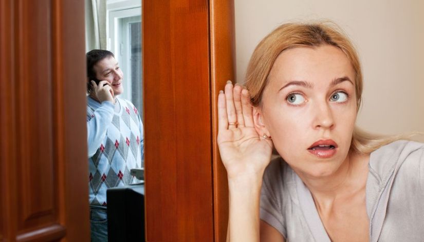 11530941 - jealous wife, overhearing a phone conversation her husband
